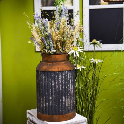 Artikel Deco mælkekande vintage look metalplanter have dekoration H35cm