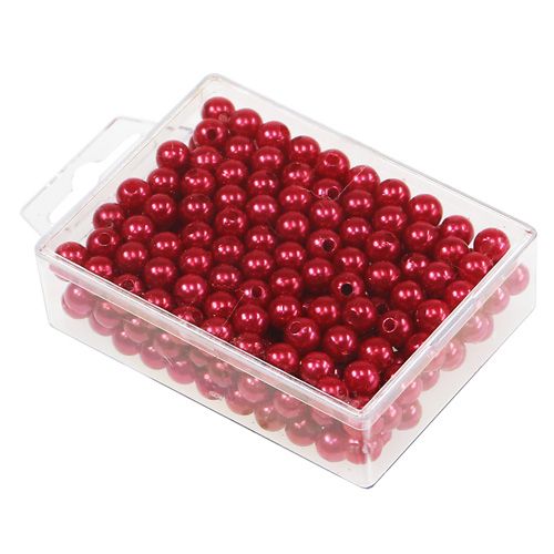 Artikel Pynteperler rød Ø8mm 250 stk