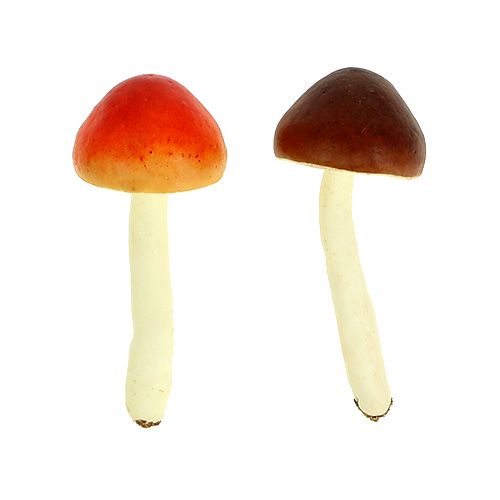 Floristik24 Deco svampe brune, orange 9cm 12stk
