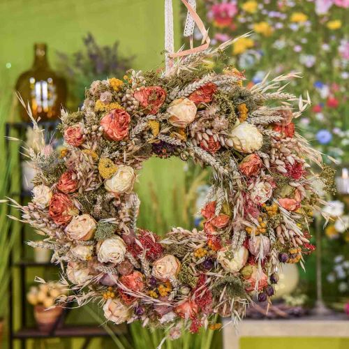 Floristik24 Dekorative roser buket kunstige blomster rose buket orange 45cm 3 stk