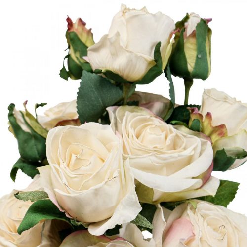 Artikel Deco Roses Creme Kunstige Roser Silkeblomster 50cm 3stk