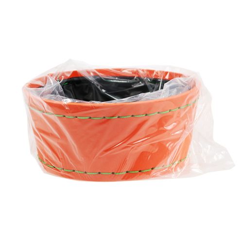 Floristik24 Dekorativ skål orange Ø20cm H9cm, 1 stk