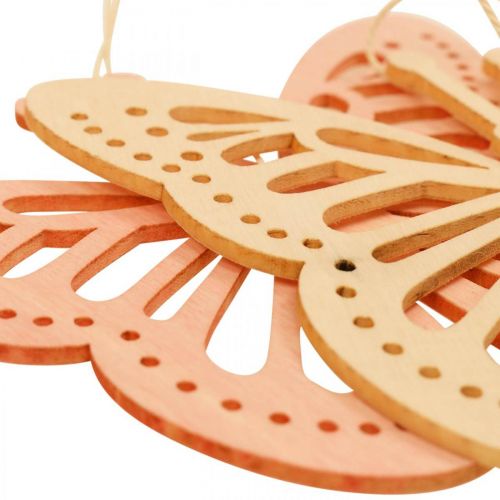 Artikel Dekorative sommerfugle Dekorationsbøjle Orange/Pink/Gul 12cm 12 Stk