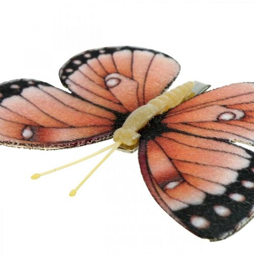 Artikel Deco sommerfugle med klemme B4,5–11,5cm 10stk brun orange