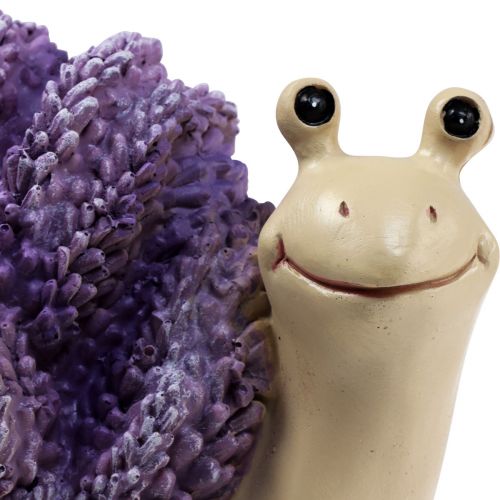 Artikel Dekorative snegle dekorative figurer lilla beige lavendel 12cm 2stk