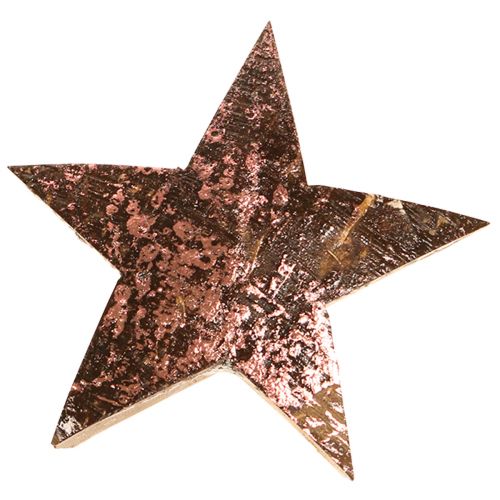 Artikel Deco Star Julestjerne Kokos Pink Metallic 5cm 50p