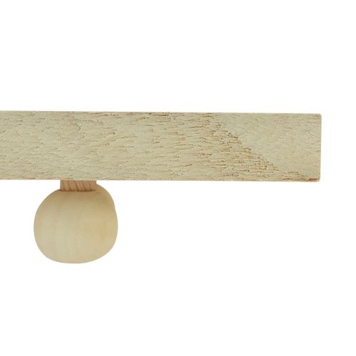 Artikel Dekorativ bakke med fødder træbakke Paulownia 55/65 cm sæt med 2 stk