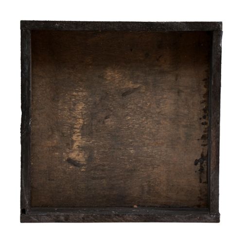 Floristik24 Dekorativ bakke firkantet træbakke brun 20×20×3,5cm