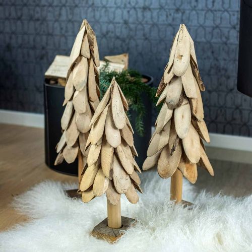 Floristik24 Deco juletræ træ rustikt juletræ H55cm