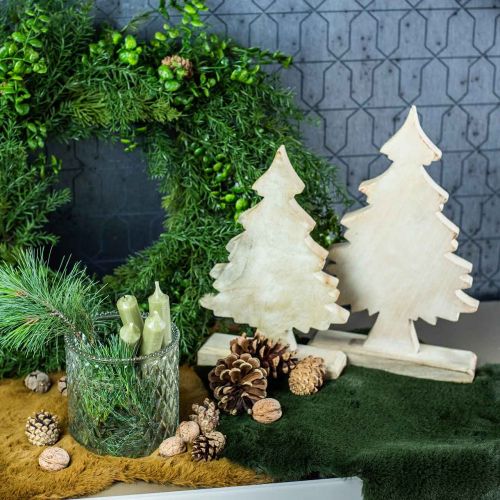 Floristik24 Deco juletræ, vasket hvid juletræ 27 × 17 × 5cm