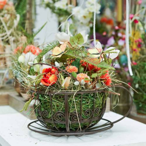 Floristik24 Dekorativ kop mørkebrun Ø23cm H13,8cm
