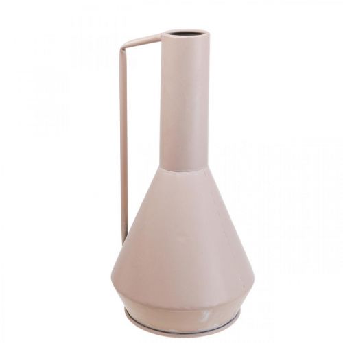 Artikel Dekorativ vase dekorativ kande i metal lys pink 19,5cm H38,5cm