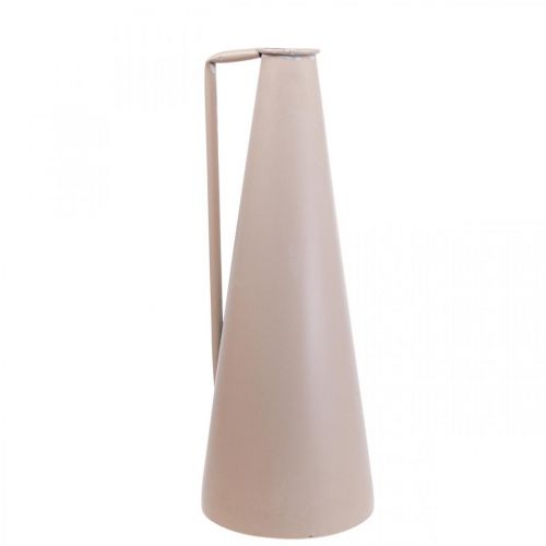 Floristik24 Dekorativ vase dekorative kande i metal pink konisk 15x14,5x38cm