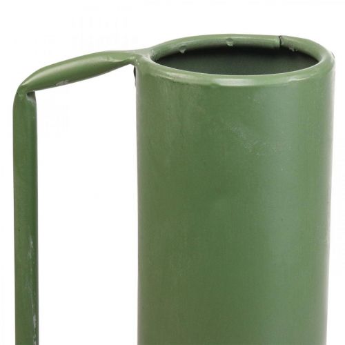 Dekorativ vase metalgrønt hank dekorativ kande 14cm H28,5cm