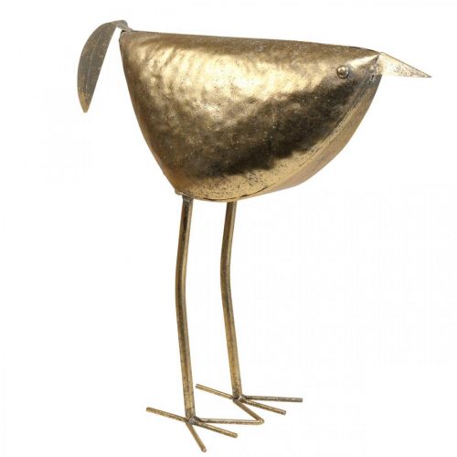 Floristik24 Deco fugl Deco figur fugl guld metal dekoration 46×16×39cm