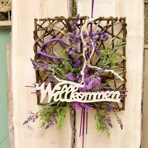 Floristik24 Deco wall vine plug-in hjælpemiddel flettede vinranker natur 40×40cm