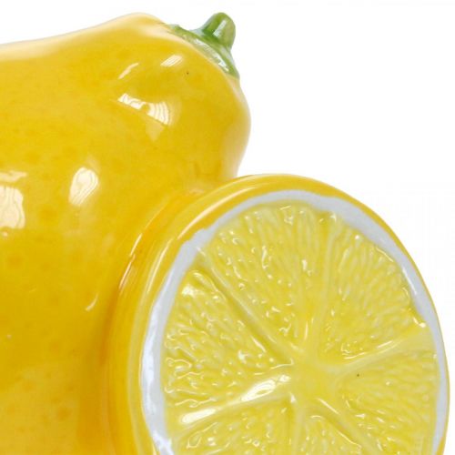 Floristik24 Dekorativ citron keramik sommer dekoration borddekoration 11cm