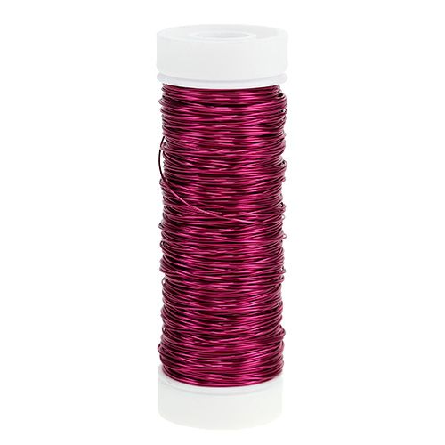 Artikel Dekorativ emaljeret tråd Ø0,30mm 30g/50m pink