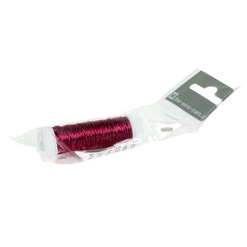 Artikel Dekorativ emaljeret tråd Ø0,30mm 30g/50m pink