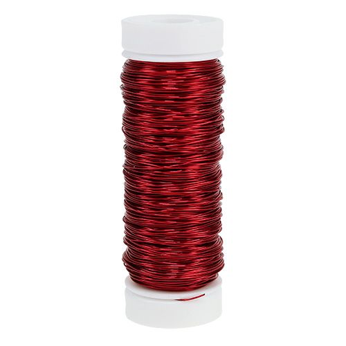 Floristik24 Deco wire Ø0,30mm 30g/50m rød