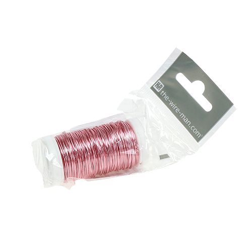 Artikel Deco Emaljeret Wire Pink Ø0,50mm 50m 100g