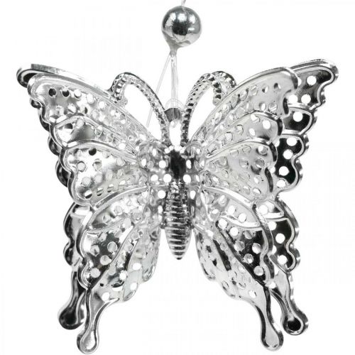Artikel Dekorativt vedhæng sommerfugl, bryllupsdekoration, metal sommerfugl, forår 6stk
