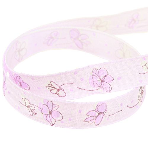 Artikel Pyntebånd blomster forårsgavebånd lilla 15mm 20m