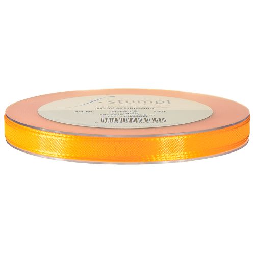 Artikel Dekorativt gavebånd orange båndkant 8mm 50m