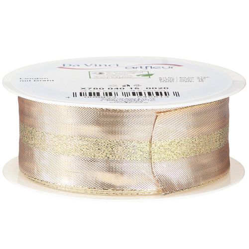 Artikel Pyntebånd guldglimmerbånd Julebånd 40mm 20m
