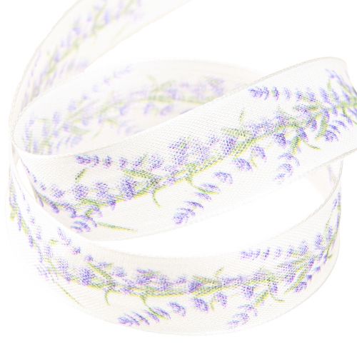 Artikel Dekorativt bånd lavendel sommerligt gavebånd 25mm 18m
