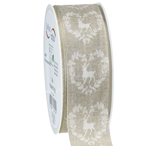 Artikel Dekorationsbånd naturhjort 40mm 20m