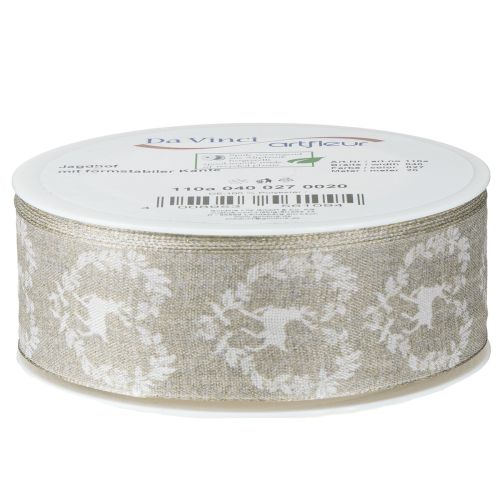 Artikel Dekorationsbånd naturhjort 40mm 20m