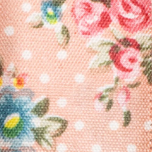 Artikel Gavebånd med blomstermønster til legende gaver og kreative aktiviteter, 2,5 cm bredt, 15 m langt