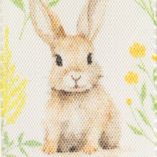 Artikel Gavebånd med påskeharemotiv til festlig indpakning, 15 m