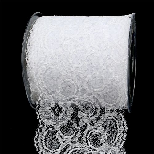 Dekorativ tape blonde 100mm 10m hvid