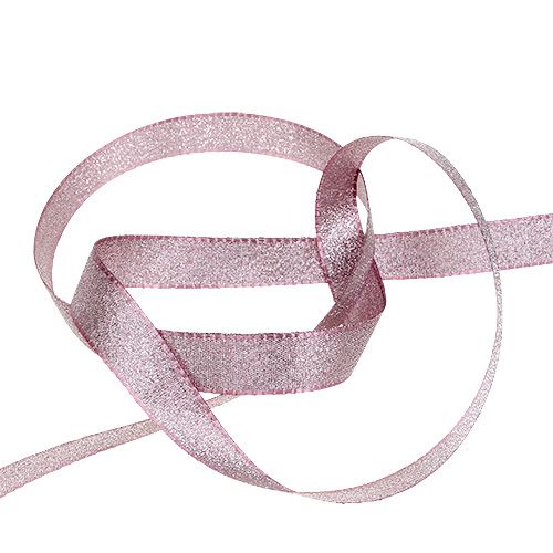 Artikel Dekorativ tape med glitter pink 15mm 25m