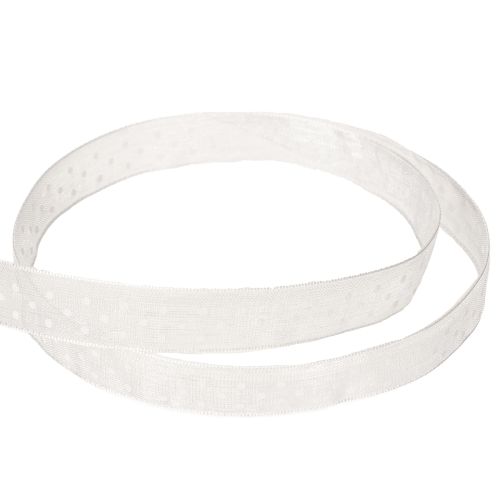 Artikel Dekorativt bånd, festligt, til udsmykning af gaver og hobbyprojekter, 1,5 cm bredt, 20 m langt