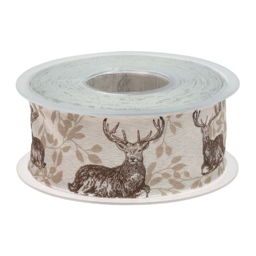 Artikel Julebånd hjortegave bånd brun 40mm 20m