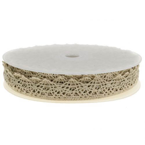 Artikel Pyntebånd blonde beige grå 22mm 20m