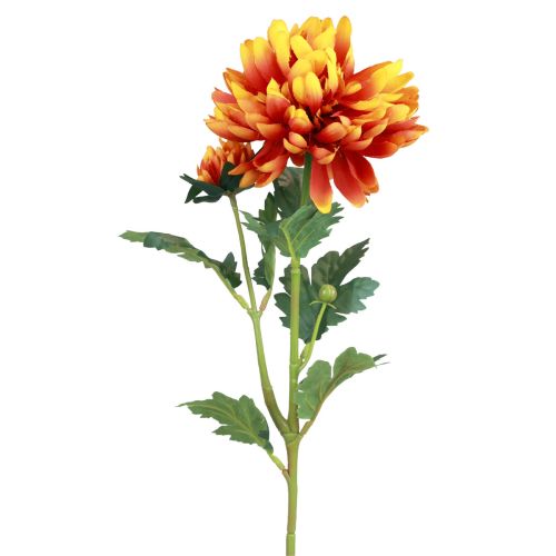 Kunstige blomster dekoration dahlia kunstige blomster orange 62cm