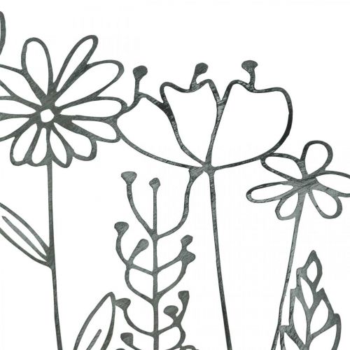 Floristik24 Display metal dekoration bord dekoration blomstereng 37×5×27,5cm