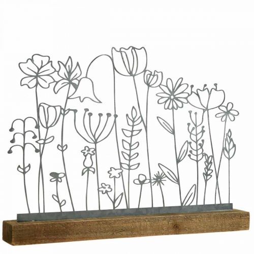 Floristik24 Display metal dekoration bord dekoration blomstereng 37×5×27,5cm