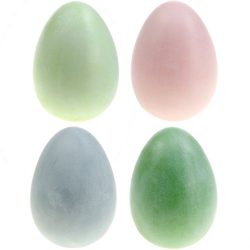 Floristik24 Påskeæg store pastelfarver H16cm 4stk