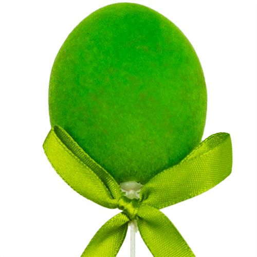 Floristik24 Dekorative æg med tråd flok farverige 6 cm 12stk
