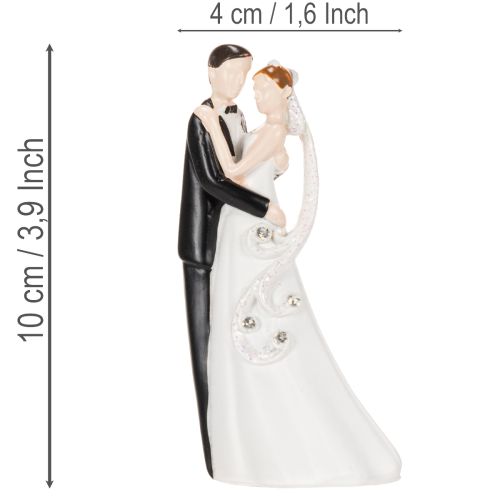 Dekorativ figur af et brudepar, 10,5 cm | Floristik24.dk