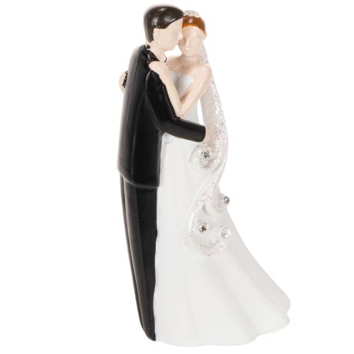 Dekorativ figur af et brudepar, 10,5 cm | Floristik24.dk