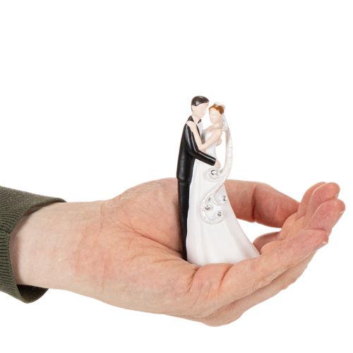 Dekorativ figur af et brudepar, 10,5 cm | Floristik24.dk