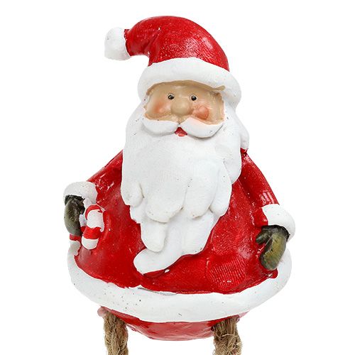 Floristik24 Dekorativ julemandsfigur siddende 6,5cm L10cm 4stk