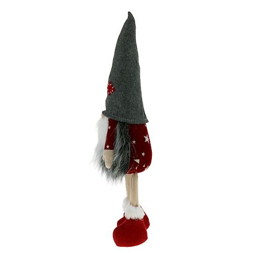 Floristik24 Deco figur alf 37 cm rødgrå