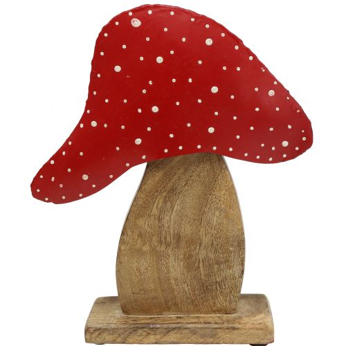 Floristik24 Deco figur toadstool natur, rød 25cm